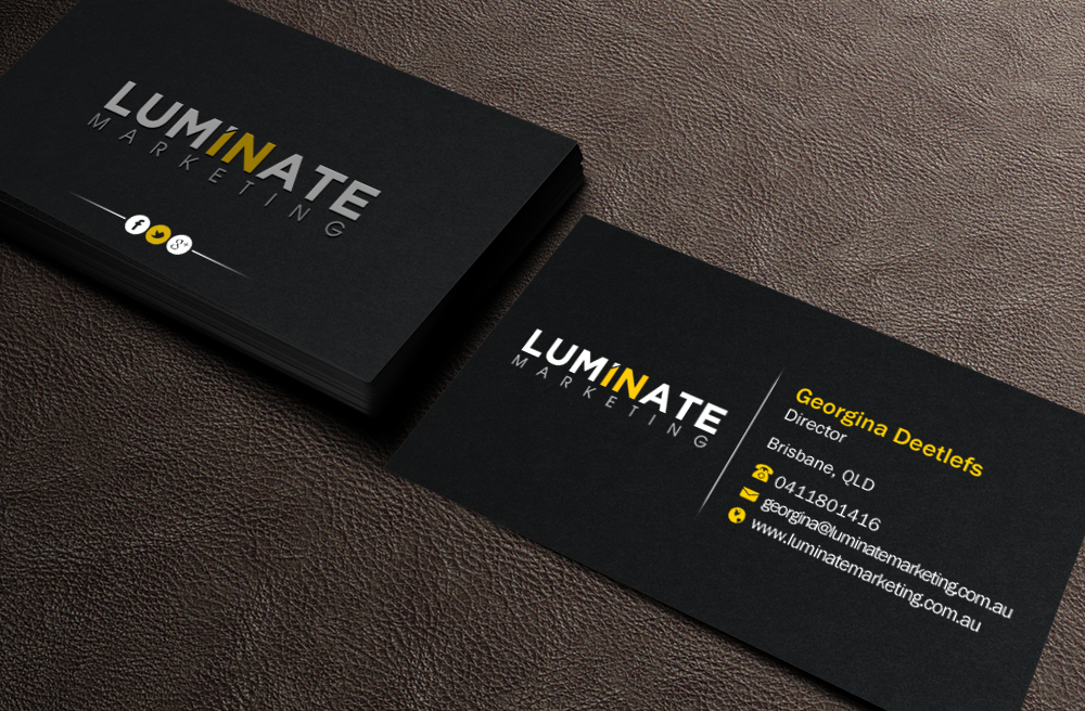 Visitenkarten-Design von Brand aid für Luminate Marketing | Design #9621850