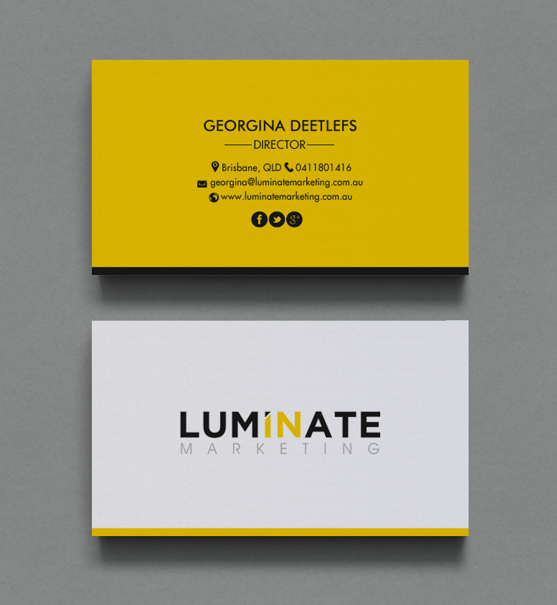 Business Card Design by chandrayaan.creative for Luminate Marketing | Design #9622220