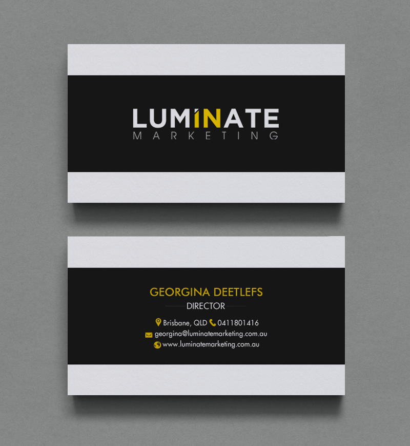 Business Card Design by chandrayaan.creative for Luminate Marketing | Design #9622228