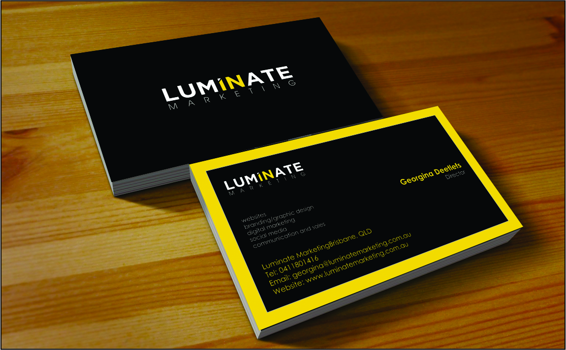 Business Card Design by matoshreedesign for Luminate Marketing | Design #9598895