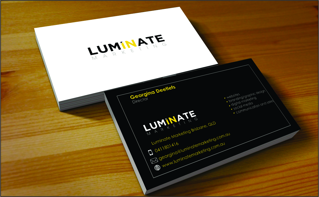 Business Card Design by matoshreedesign for Luminate Marketing | Design #9598913