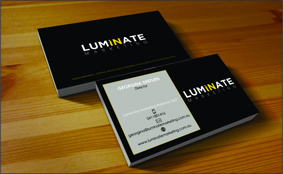 Diseño de Tarjeta de Presentación por matoshreedesign para Luminate Marketing | Diseño #9598947