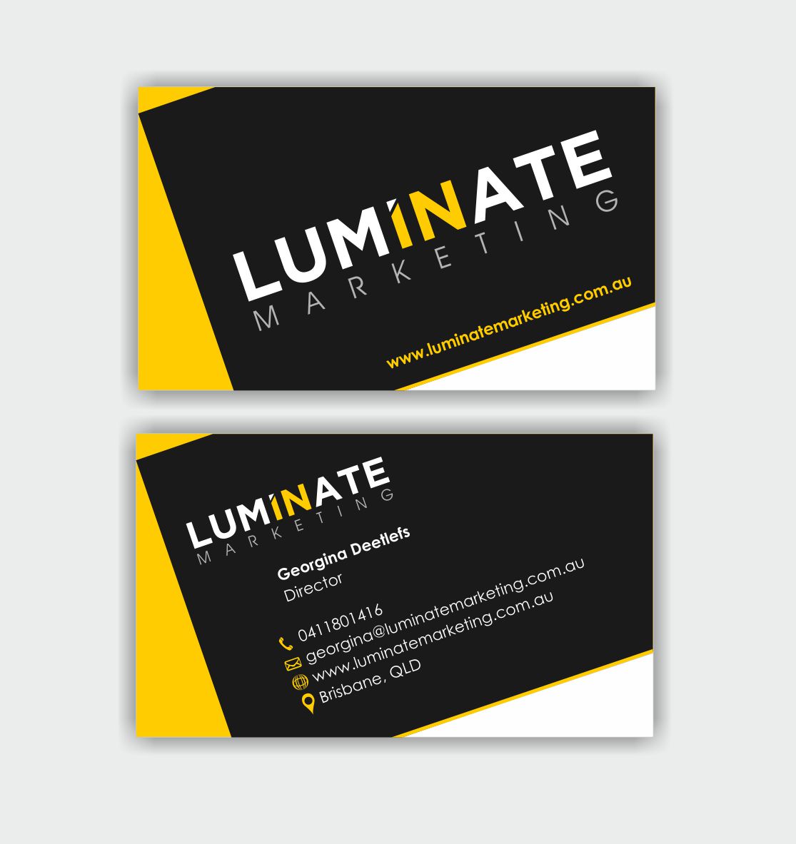 Business Card Design by IneseRo for Luminate Marketing | Design #9597882