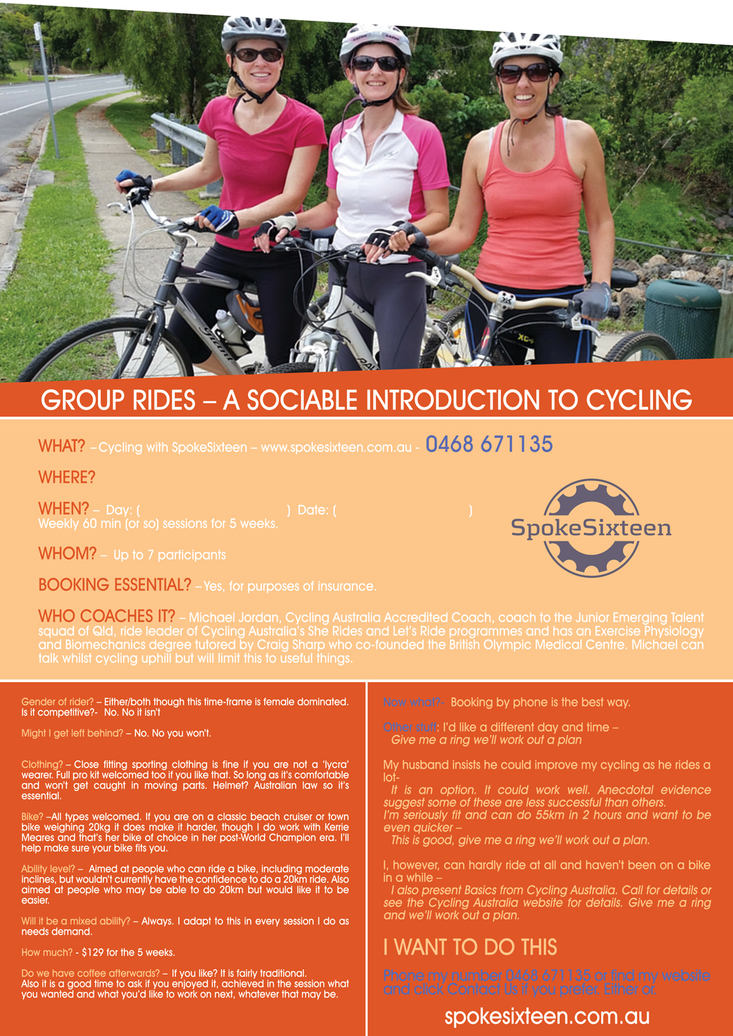 Flyer Design by leuchi for SpokeSixteen | Design #9618474