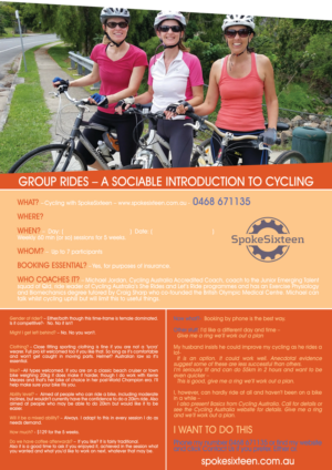 Flyer Design by leuchi for SpokeSixteen | Design: #9618474
