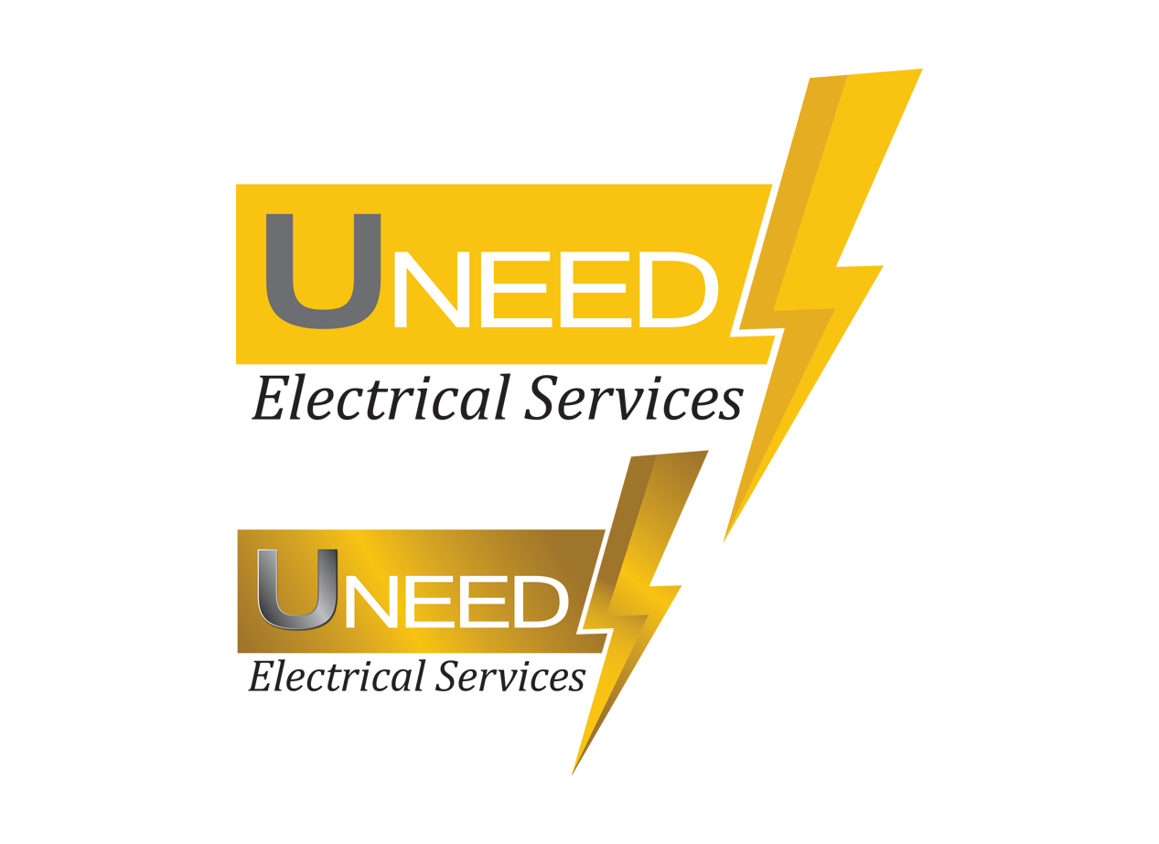 Logo and Business Card Design by Graphicient for Uneed Electrical Service | Design #9725978