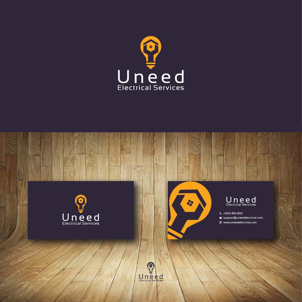 Logo and Business Card Design by arief.fathin for Uneed Electrical Service | Design #9681180