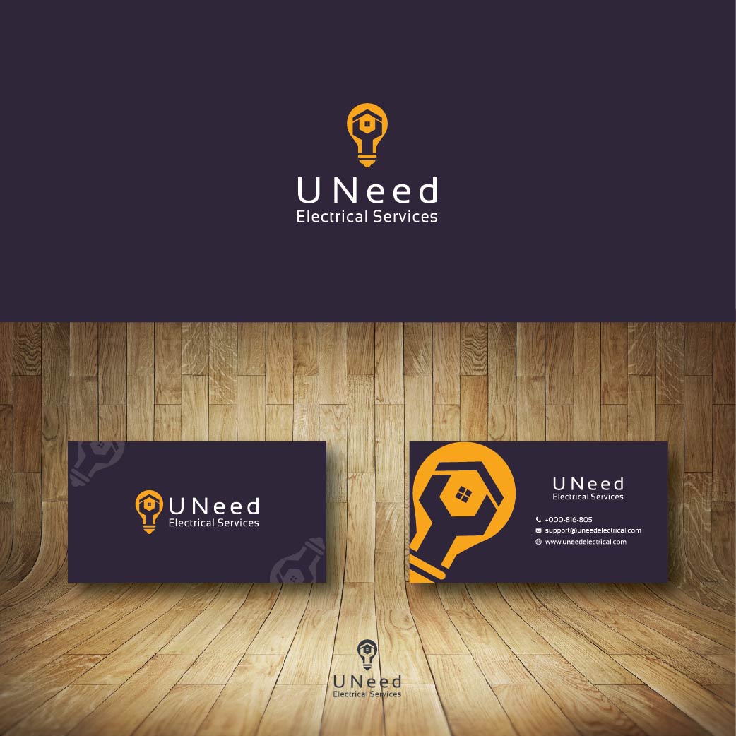 Logo and Business Card Design by arief.fathin for Uneed Electrical Service | Design #9698614