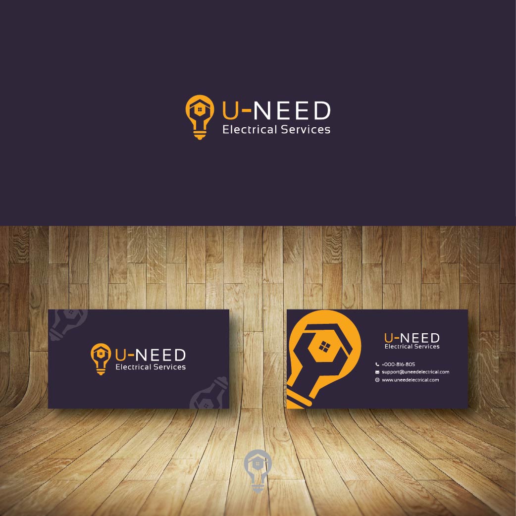 Logo and Business Card Design by arief.fathin for Uneed Electrical Service | Design #9713478