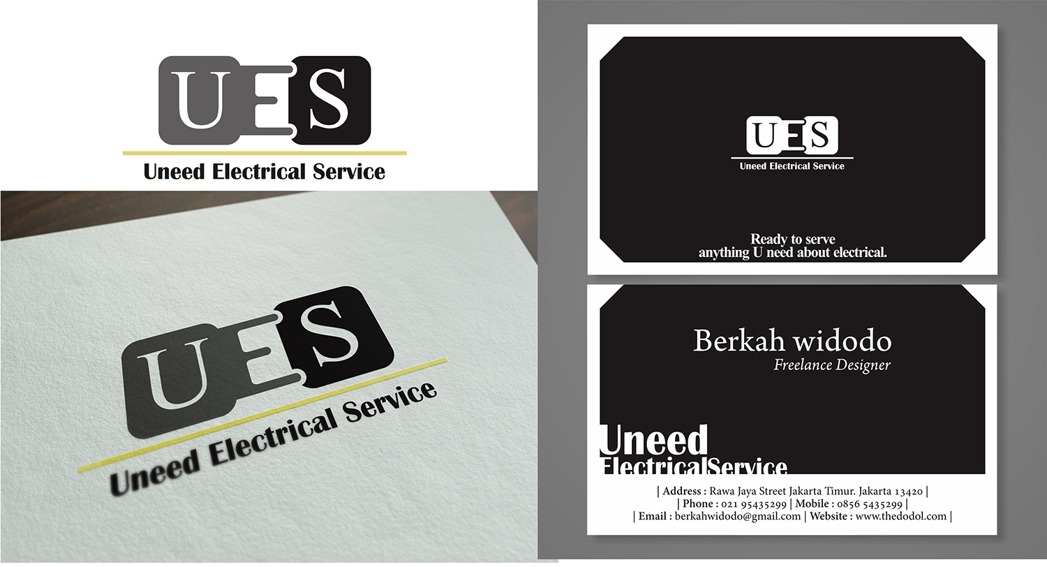 Logo and Business Card Design by berkahwidodo for Uneed Electrical Service | Design #9680244