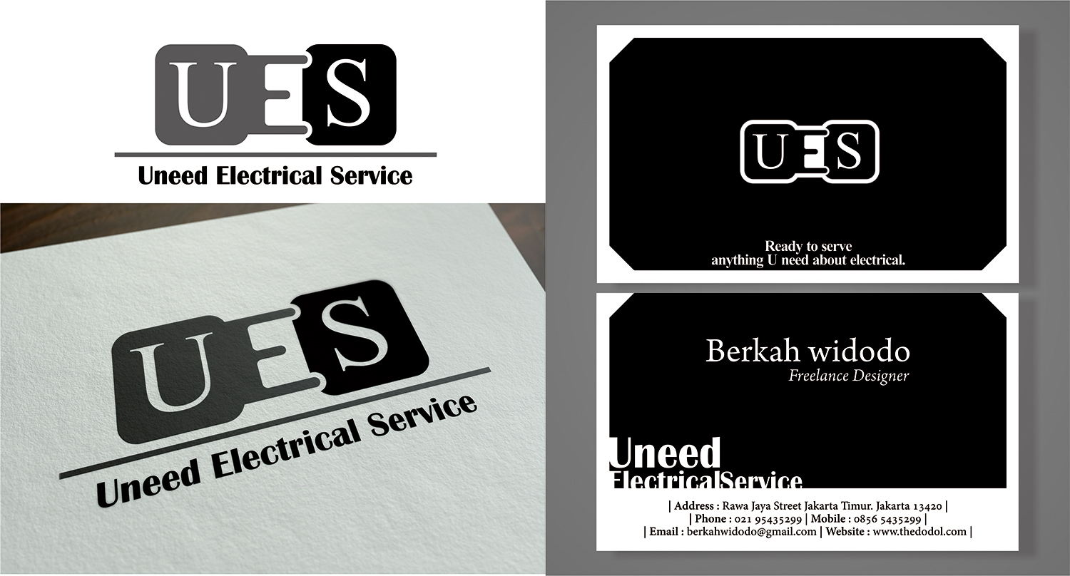 Logo and Business Card Design by berkahwidodo for Uneed Electrical Service | Design #9680256