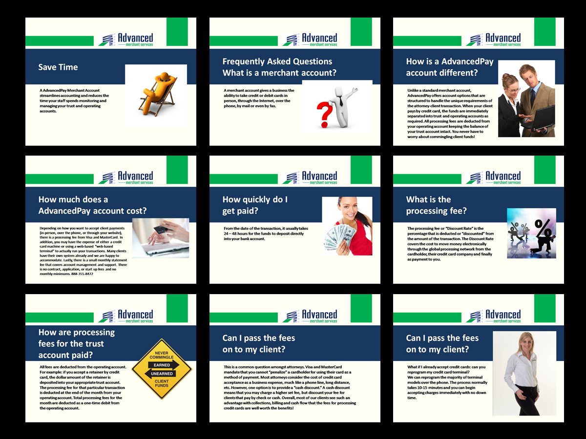 PowerPoint Design by abdul700 for Advanced Merchant Services | Design #2133288
