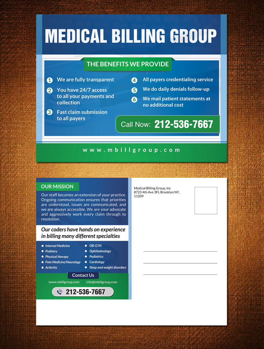 Graphic Design by debdesign for Medical Billing Group, Inc | Design #9612555