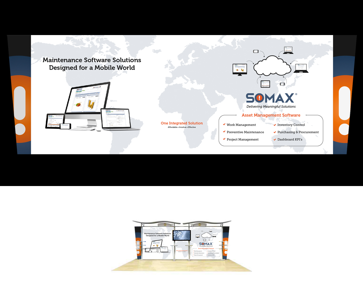 Diseño de Stand de Feria por raph para SOMAX, Inc. | Diseño #2156016