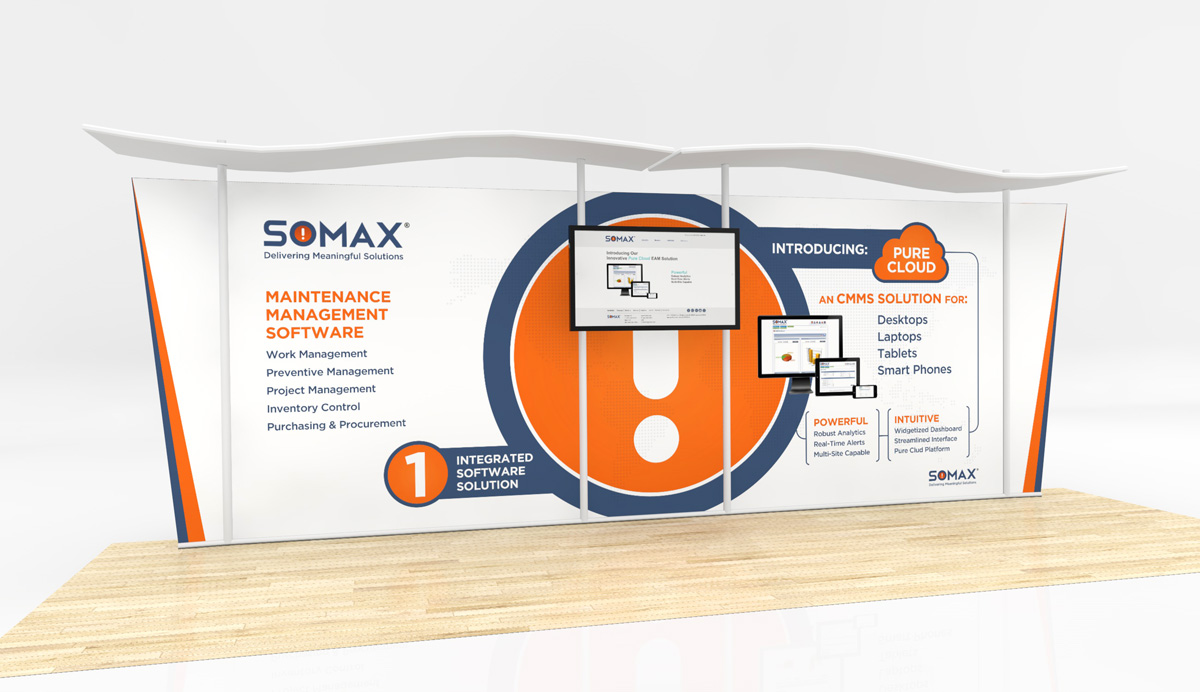 Messestand-Design von RC Agency für SOMAX, Inc. | Design #2166229