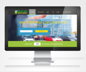 Web Design by Erion Qordja for Green Light Auto Credit | Design: #9660343