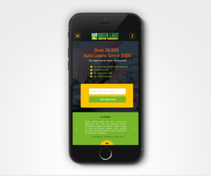 Web Design by Erion Qordja for Green Light Auto Credit | Design: #9660347