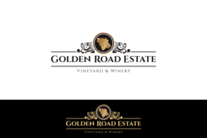 Golden Road Estate Vineyard (& Winery) | Logo Design by Wladimus