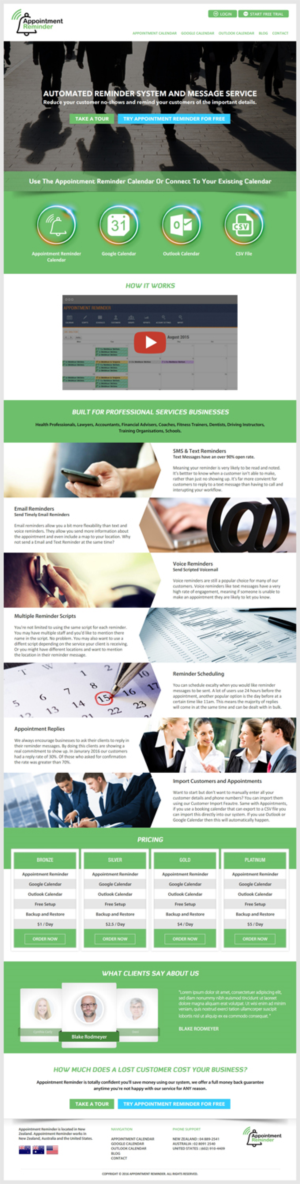 Landing page needed for existing website. High Converting SaaS Landing Page! | Design de Page d'Accueil par -Marc-