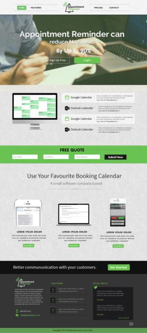 Landing Page Design by webxvision
