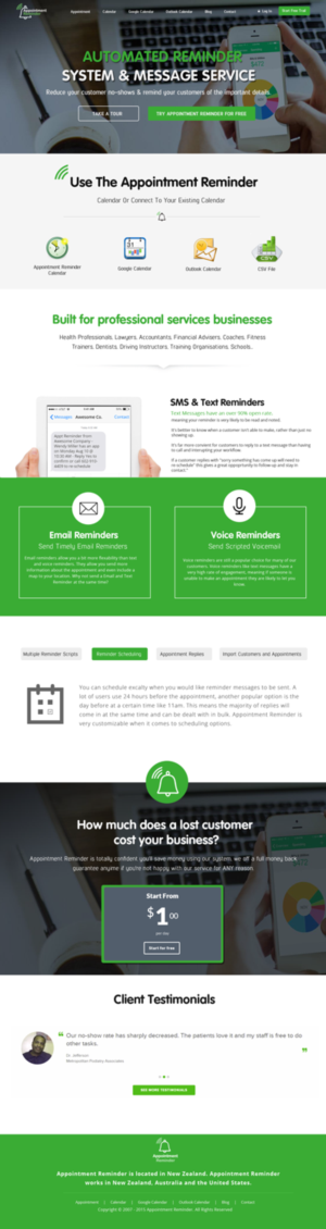 Landing Page Design by Intellect Designer