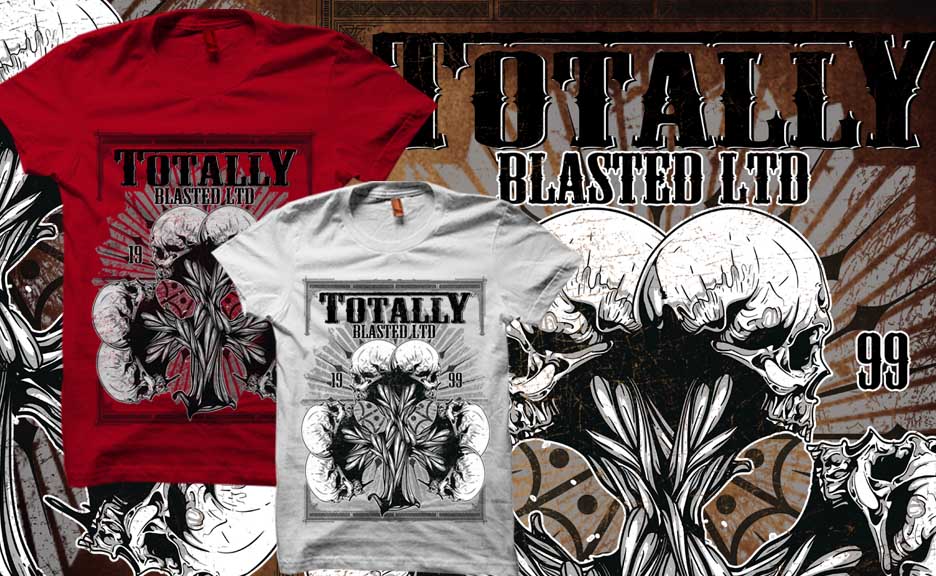 T-shirt Design by Ambrech for TOTALLY BLASTED LTD | Design #2141327