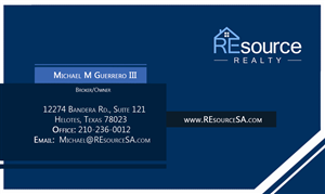 Business Card Design by Thomas_Wilkinson for REsource Realty | Design #2098948