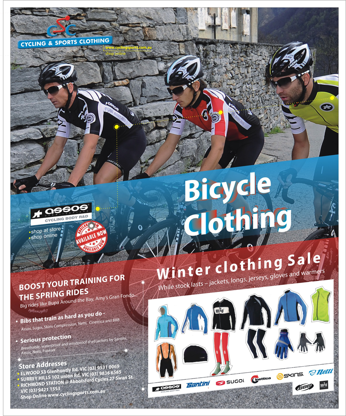 Advertisement Design by The Creative Birds for Cycling & Sports Clothing | Design #2103177