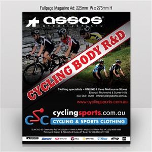 Advertisement Design by Mon01 for Cycling & Sports Clothing | Design: #2097484