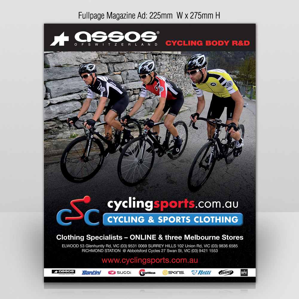 Advertisement Design by Mon01 for Cycling & Sports Clothing | Design #2117948