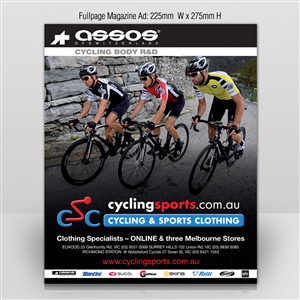 Advertisement Design by Mon01 for Cycling & Sports Clothing | Design: #2123234