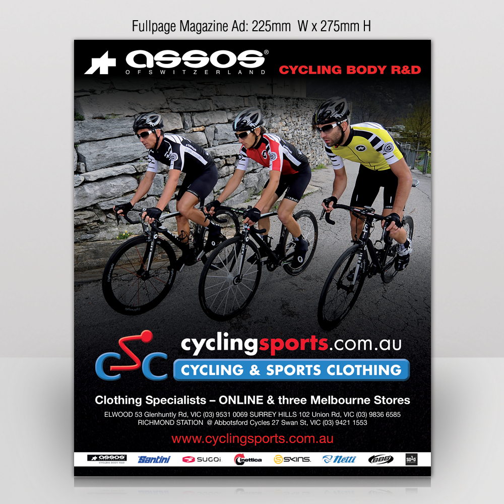Advertisement Design by Mon01 for Cycling & Sports Clothing | Design: #2123517