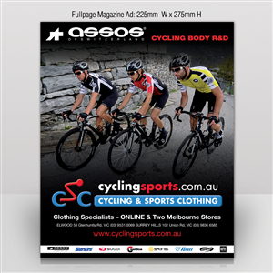Advertisement Design by Mon01 for Cycling & Sports Clothing | Design: #2177653