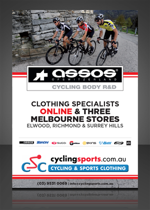 Advertisement Design by jgeoinbox for Cycling & Sports Clothing | Design: #2098092
