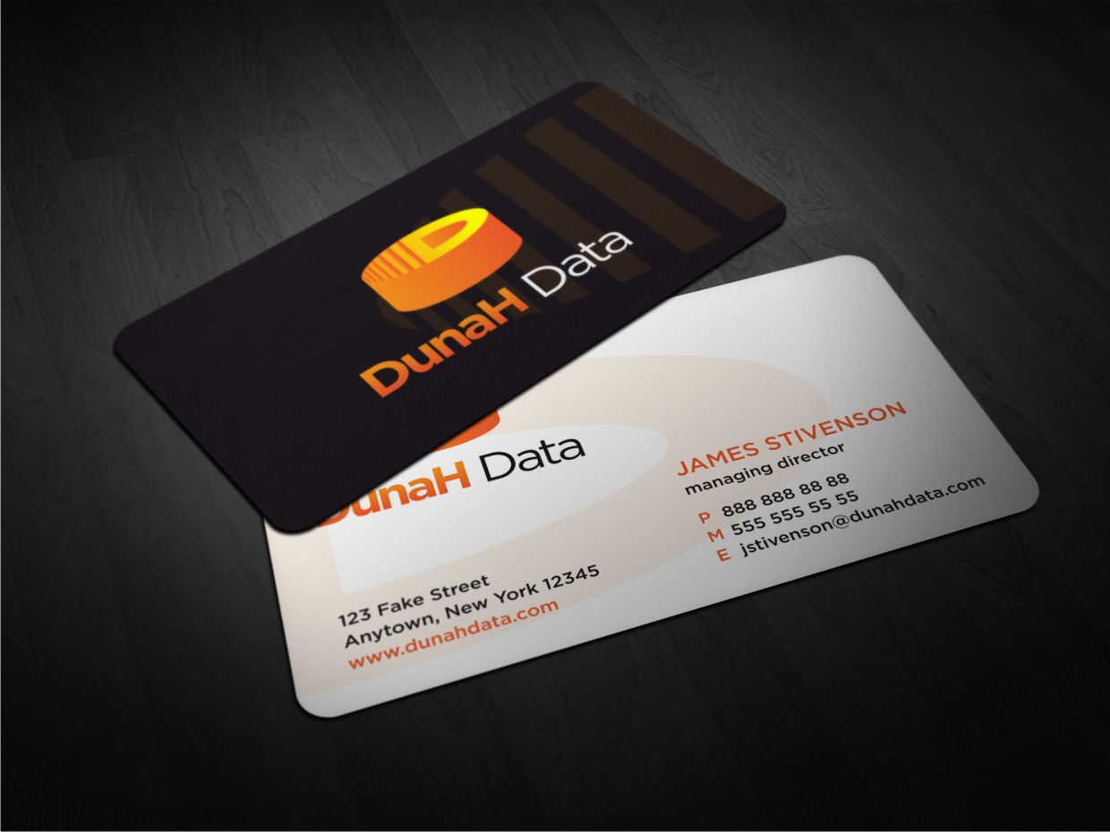 Business Card Design by Atvento Graphics for DunaH Data | Design #2209291