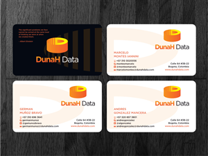 DunaH Data Business Card project | Design de Carte de Visite par Atvento Graphics