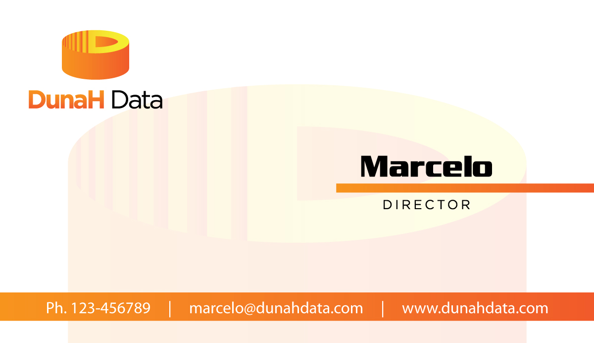 Business Card Design by larismanis for DunaH Data | Design #2203869
