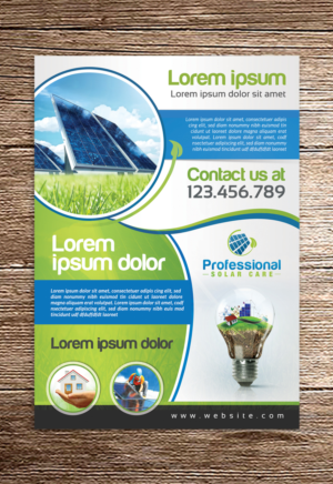 Design de Flyer par debdesign pour Professional Solar Care | Design : #9652610