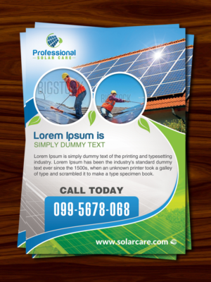 Design de Flyer par debdesign pour Professional Solar Care | Design : #9652612