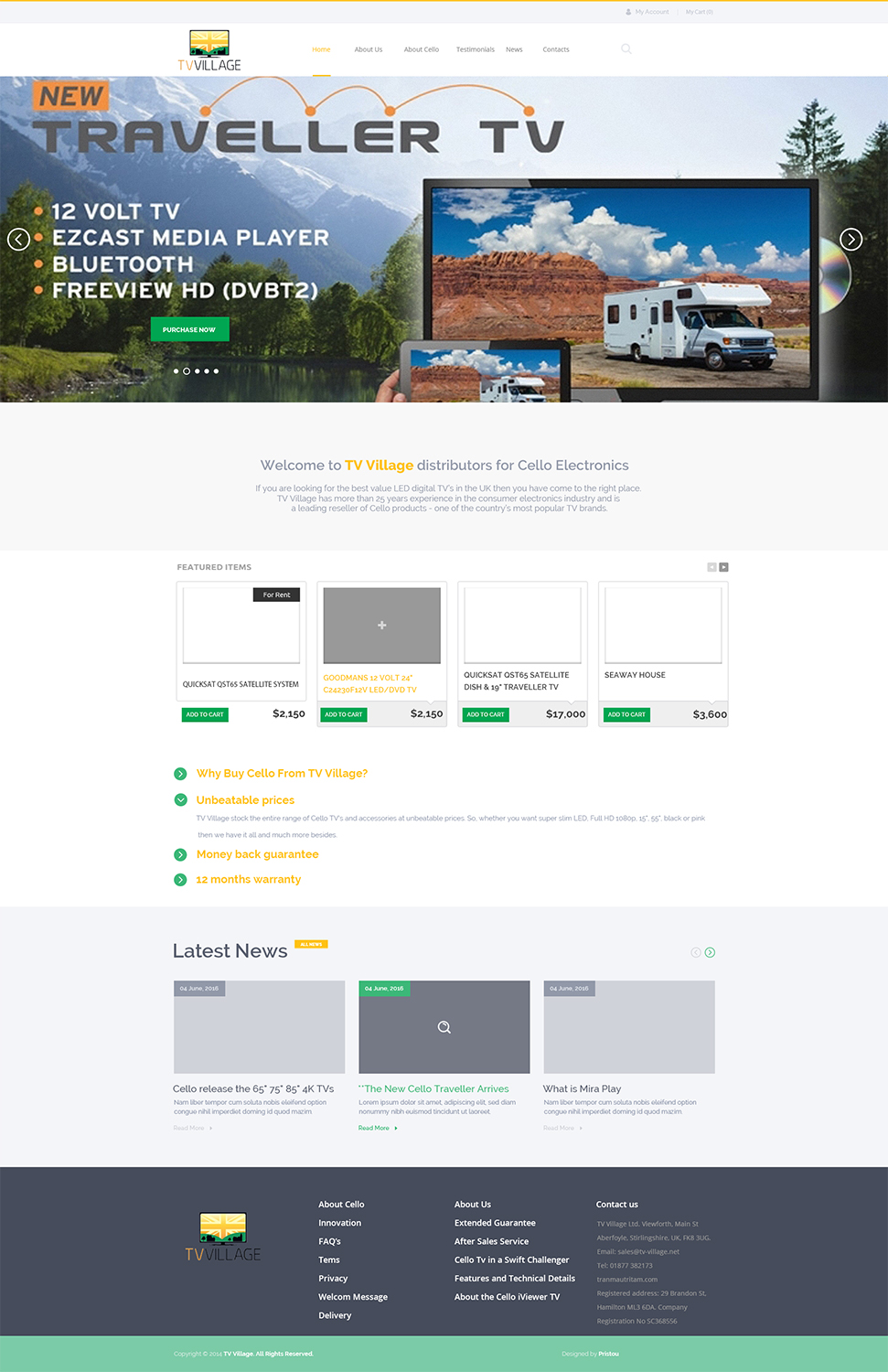 Web Design by pristou for TV Village Ltd | Design #9628926
