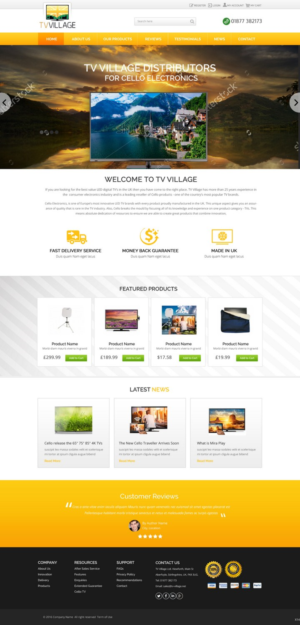 Web Design by pb for TV Village Ltd | Design: #9655729