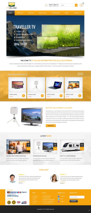 Web Design by pb for TV Village Ltd | Design: #9655733