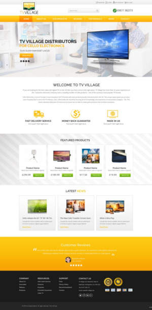 Web Design by pb for TV Village Ltd | Design: #9655737