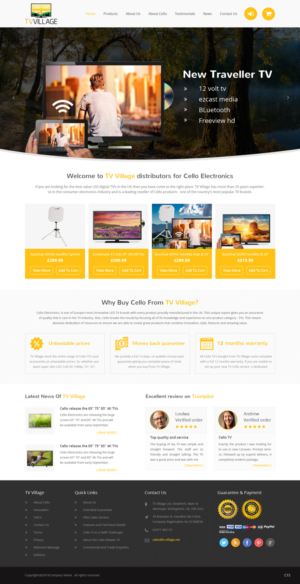 Web Design by pb for TV Village Ltd | Design: #9655747