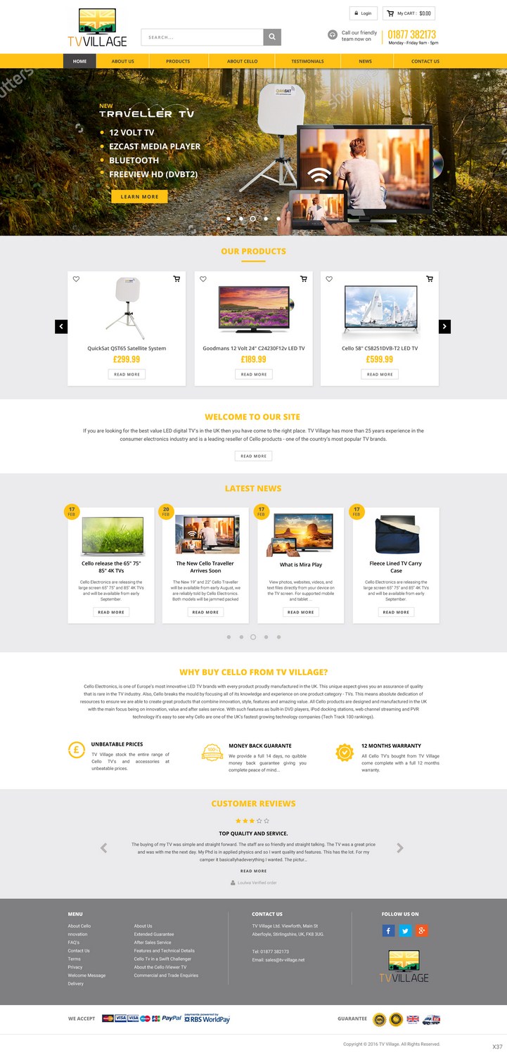 Web Design by pb for TV Village Ltd | Design #9655748