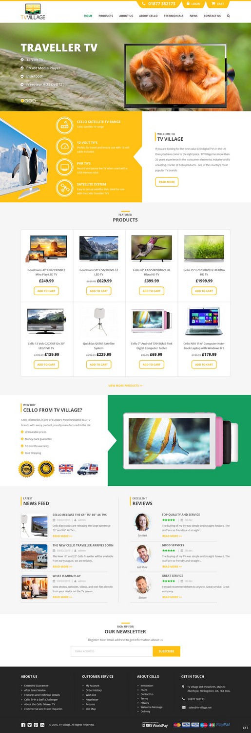 Web Design by pb for TV Village Ltd | Design #9655751