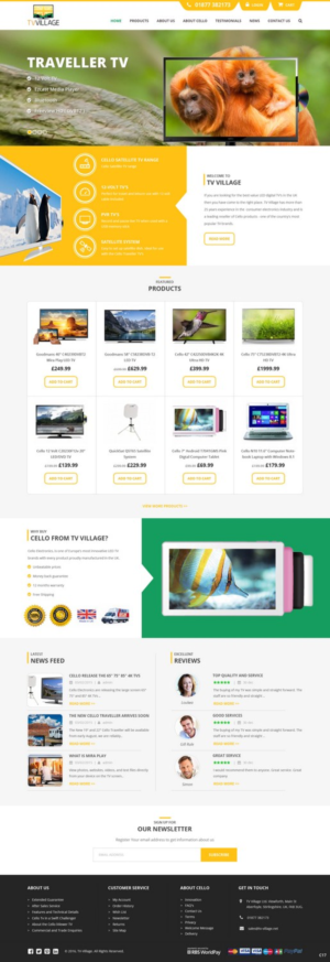 Web Design by pb for TV Village Ltd | Design: #9655751