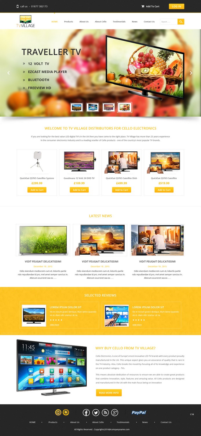 Web Design by pb for TV Village Ltd | Design #9655753