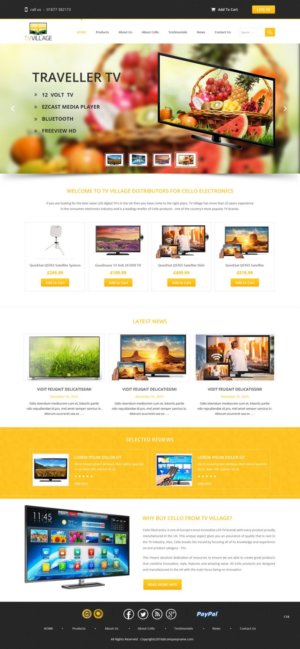 Web Design by pb for TV Village Ltd | Design: #9655753