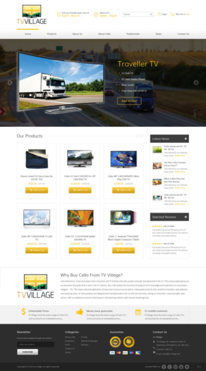 Web Design by pb for TV Village Ltd | Design: #9655755
